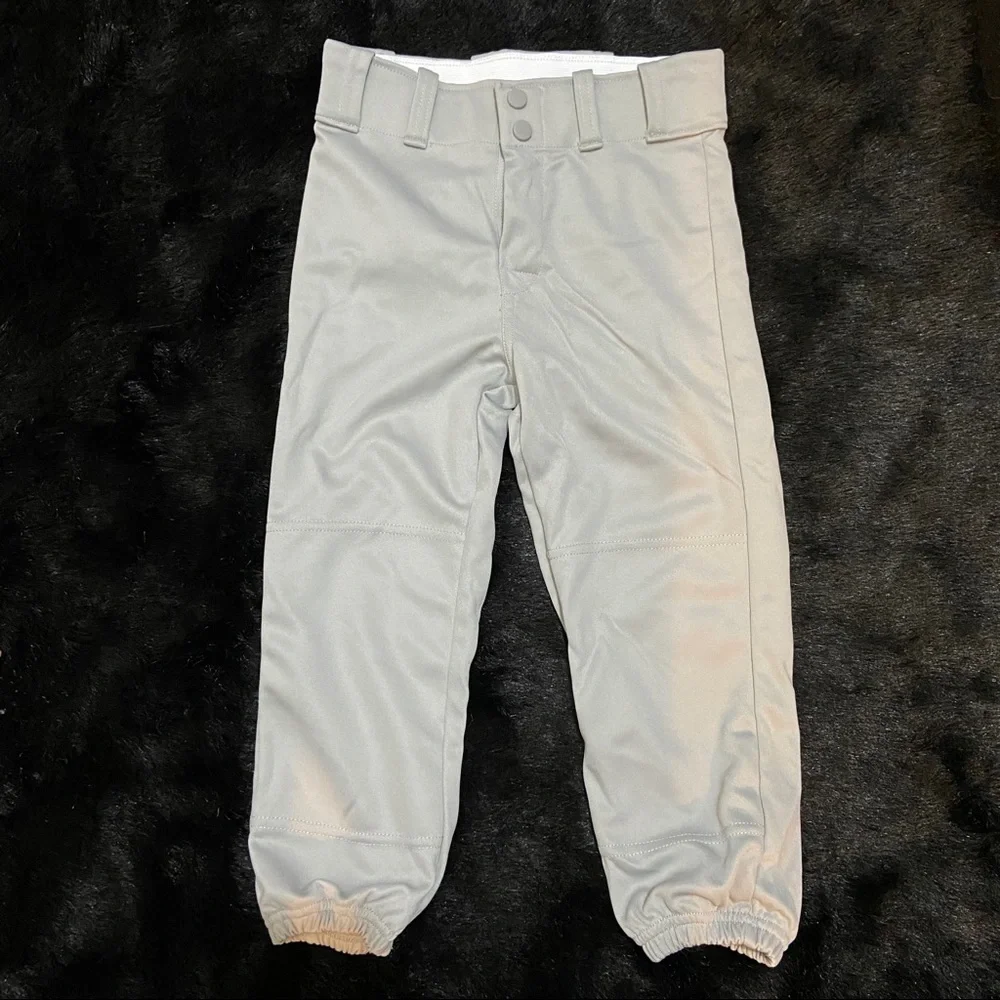 Rawlings Deluxe Baseball Pants Youth Small Gray Softball Unisex Sports Athletic